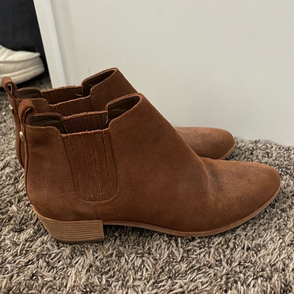 Brown Suede Ankle Boots